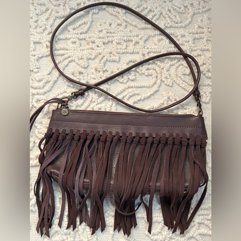 The Sak Fringe Leather Filmore Crossbody Convertible Bag